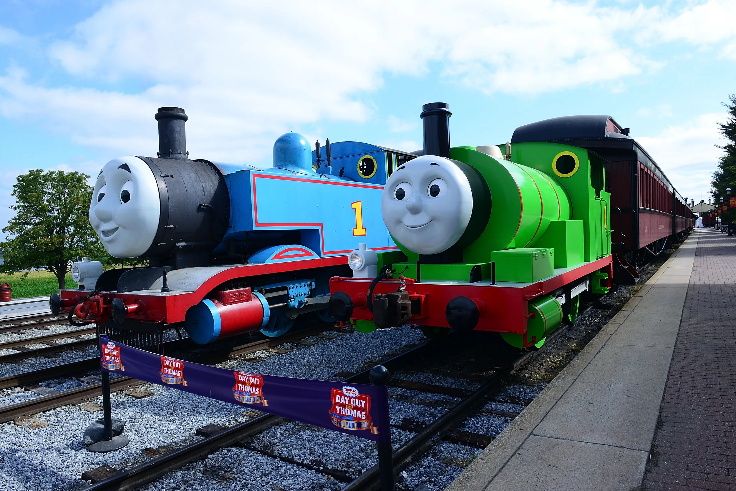 Day Out With Thomas: The Thrill Of The Ride Tour 2014 Goes Green As Thomas The Tank Engine's Best Friend Percy Makes North American Debut